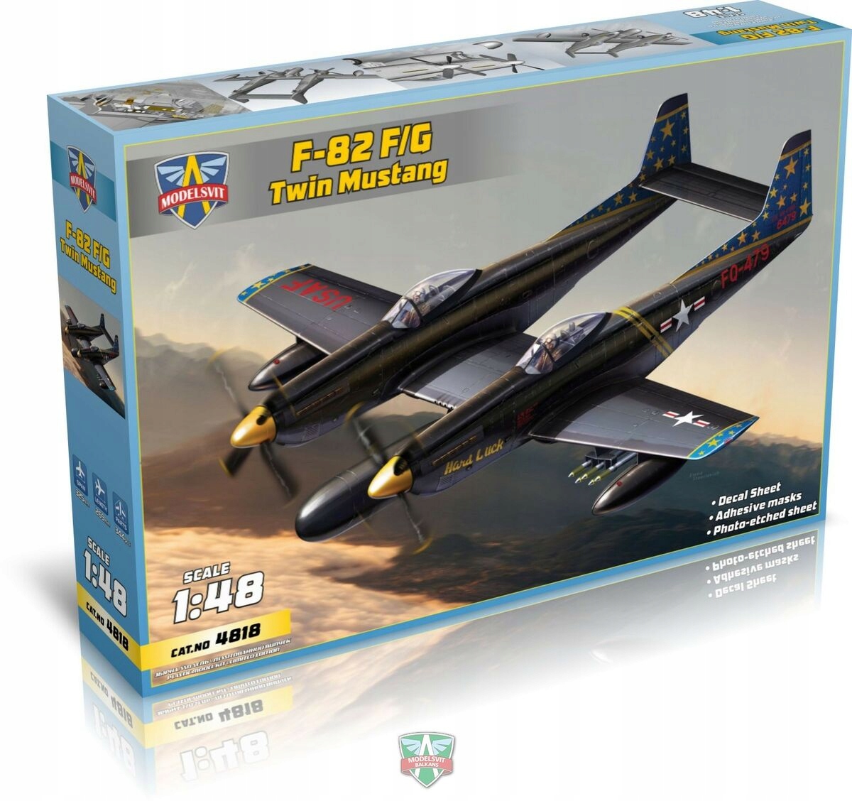 F-82F/G Twin mustang ModelSvit Msvit 4818 v měřítku 1/48