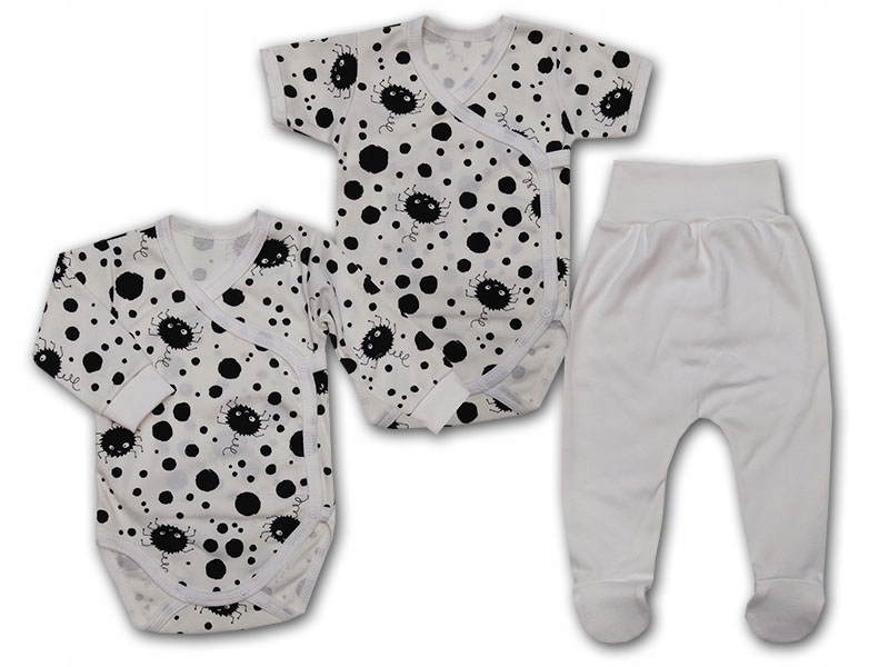 

Wyprawka noworodka body kopertowe i półśpioszki 68