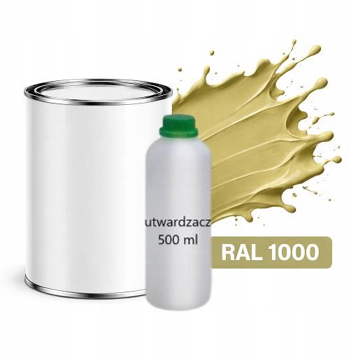 Ral 1000 Polyuretan Akryl 2:1 1 L Tupý Matný Lak Tužidlo Normal 0,5 L