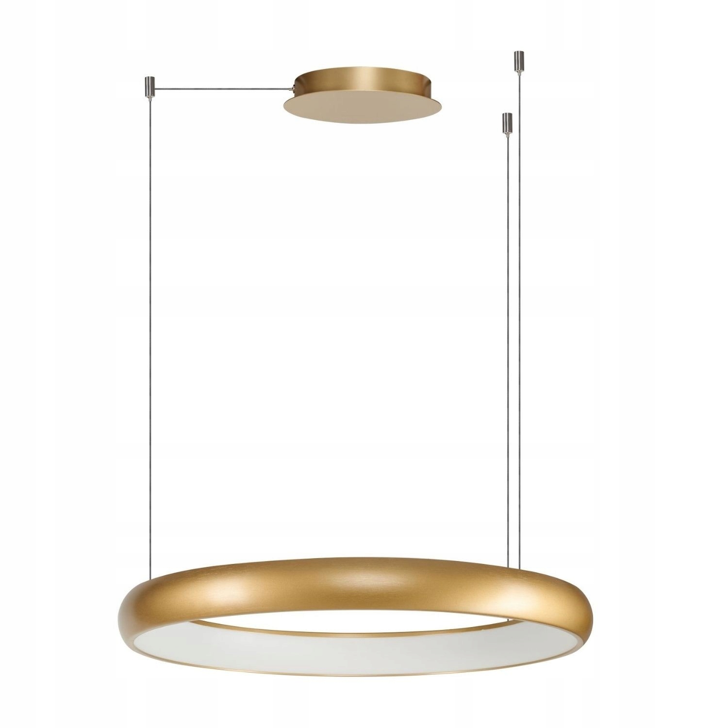 Závěsná mosazná lampa do obývacího pokoje nad pohovku, změna intenzity Antonio dálkový ovladač