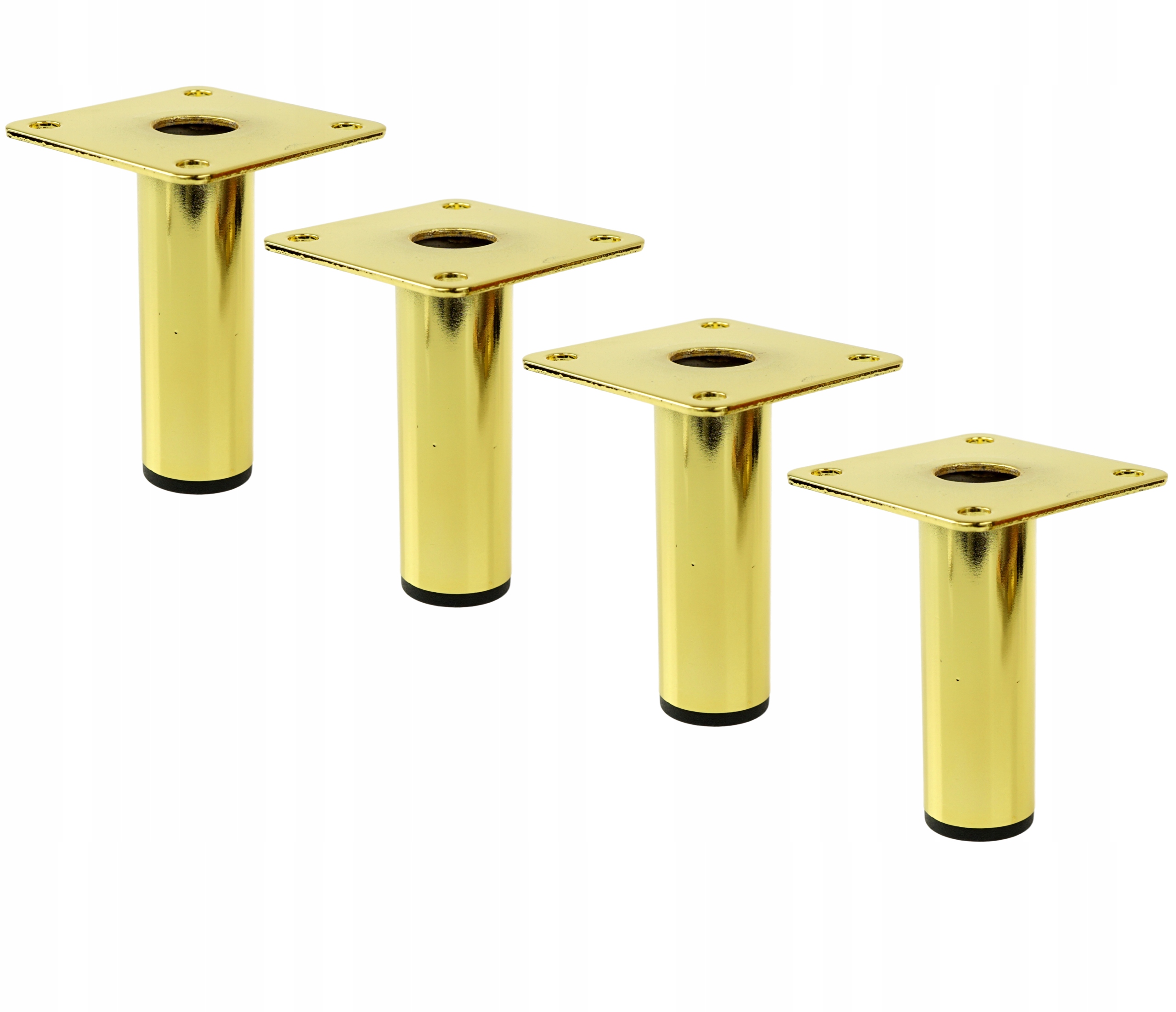 

4x Noga fi 25 nóżka meblowa mosiądz 13 cm z blachą