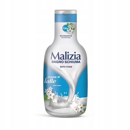 PŁYN DO KĄPIELI KREMOWY MLECZNY MALIZIA ZMYSŁOWY INTENSYWNY ZAPACH 1L IT