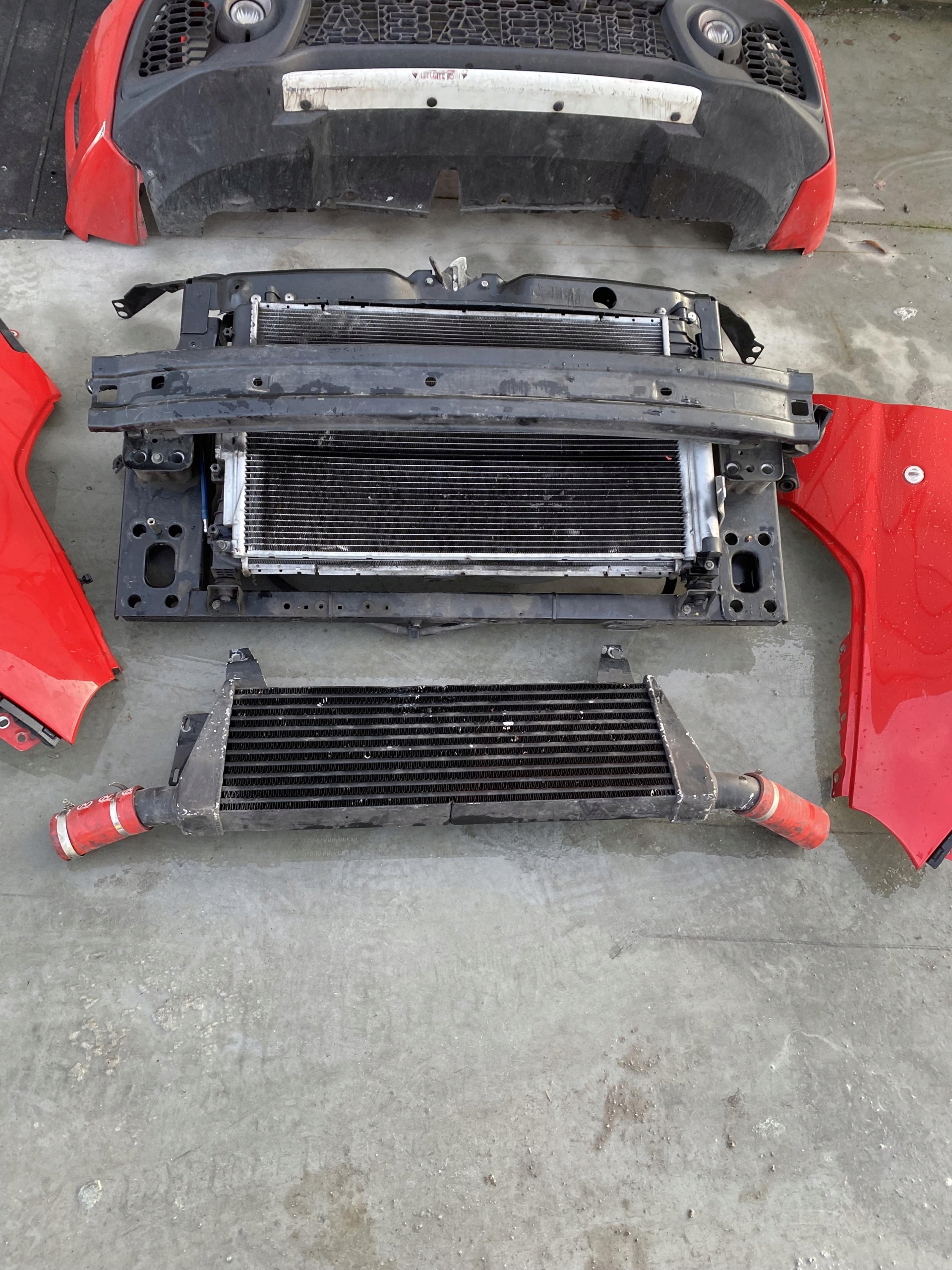 Fiat 500 Abarth lift 1.4T przód kpl zderzak maska