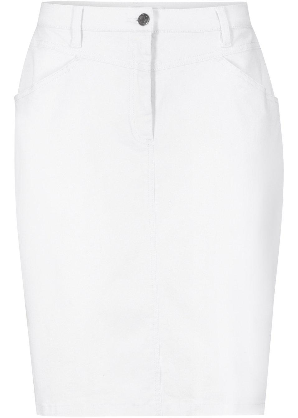 BPC ELEGANCKA SPÓDNICA JEANSOWA W PROSTYM FASONIE QZS 44