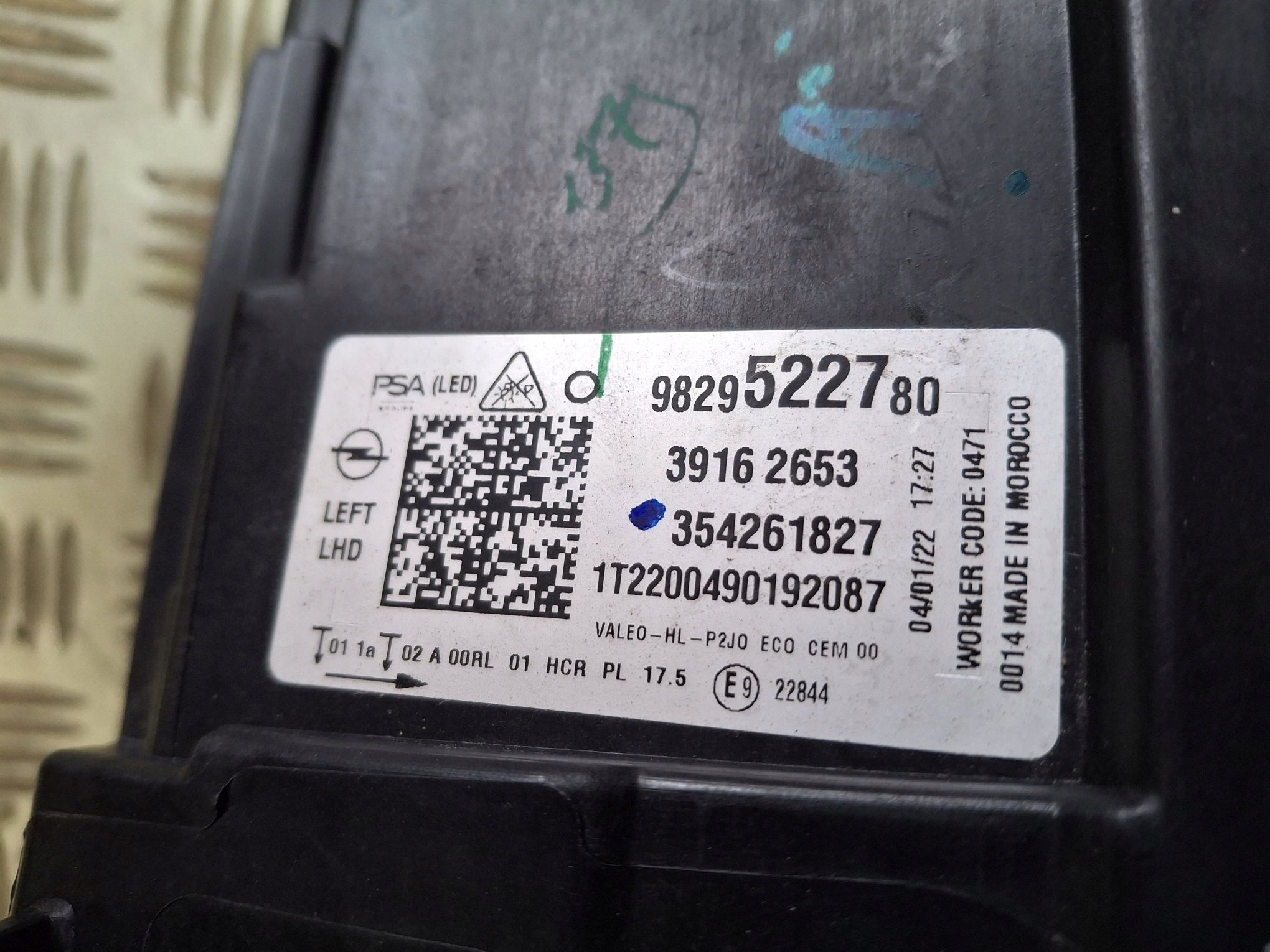 light left front FULL LED OPEL CORSA F 2019R->