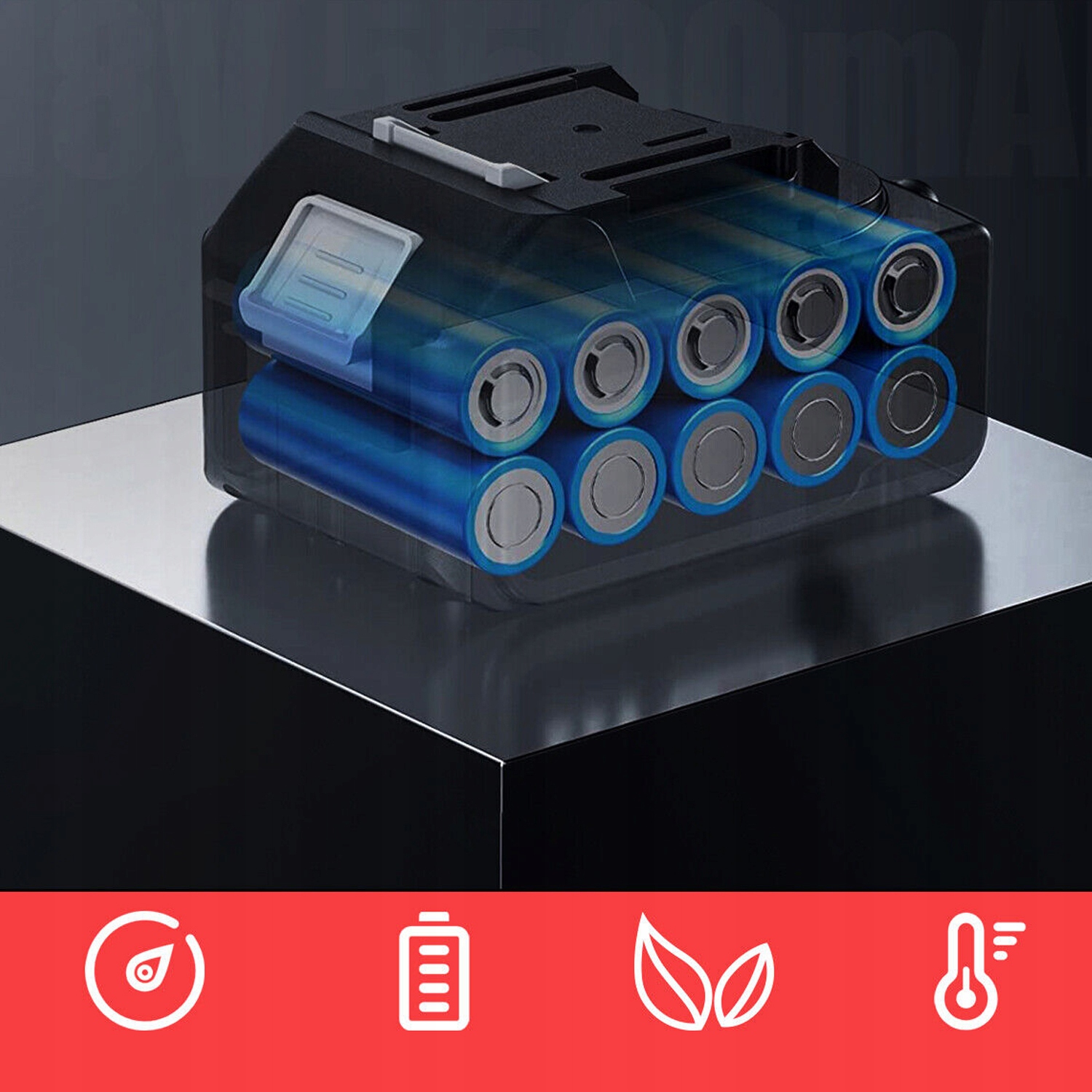 KLUCZ UDAROWY ELEKTRYCZNY 2100W 1/2 650NM+ WALIZKA Pojemność akumulatora 5.5 Ah