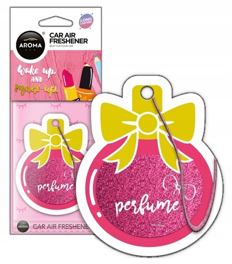 

Aroma Car Pink Perfume Brokat Glitter Odświeżacz