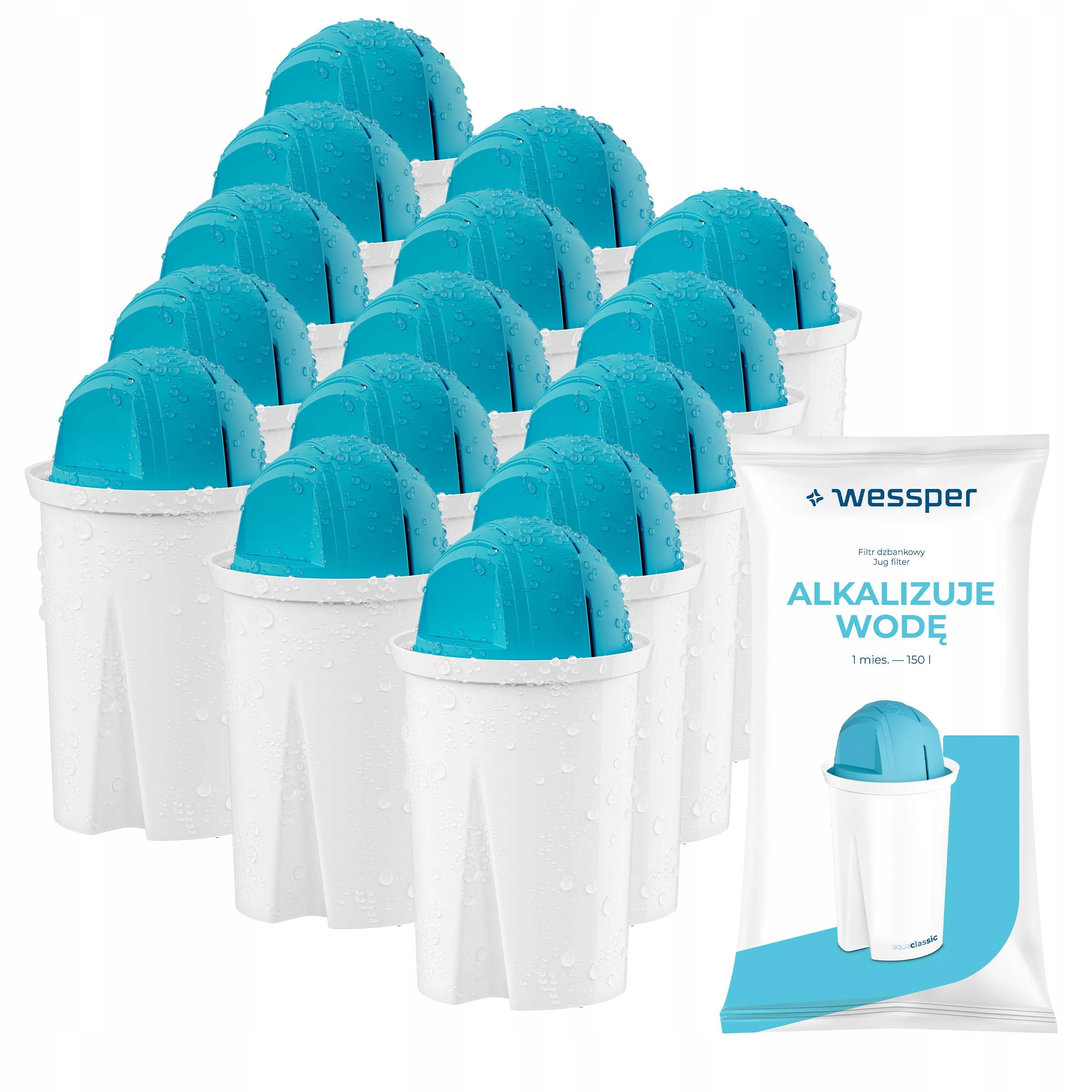 Filtr do konvice Dafi náhradní alkalická filtrační vložka Wessper pH+ 15x