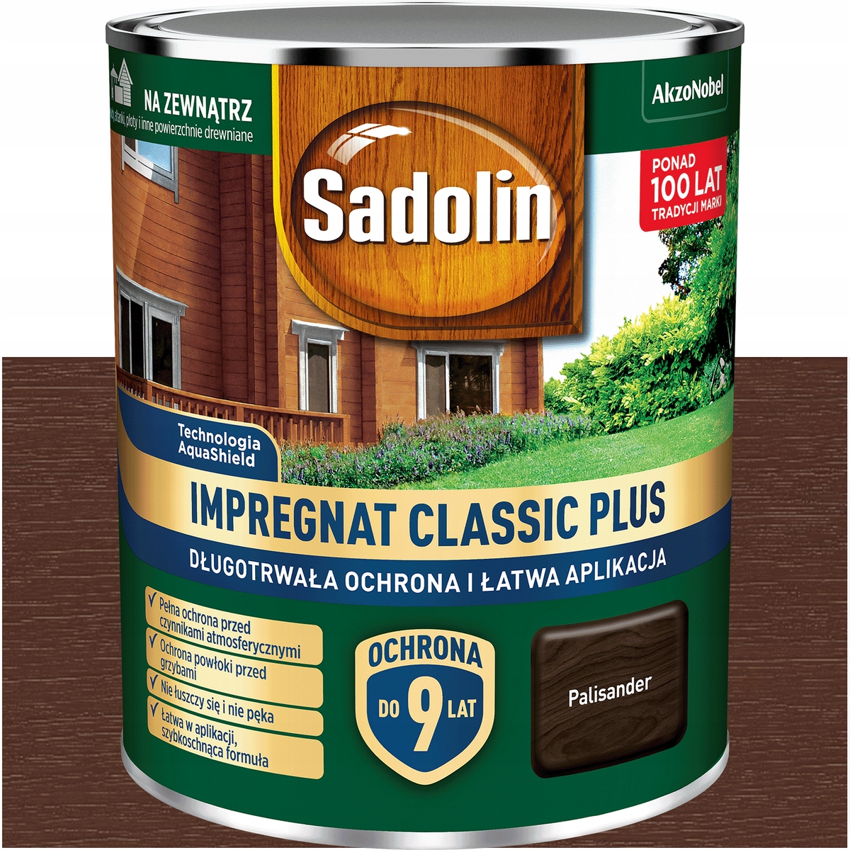 Farba Impregnát na drevo Sadolin Classic Plus Palisander 9L