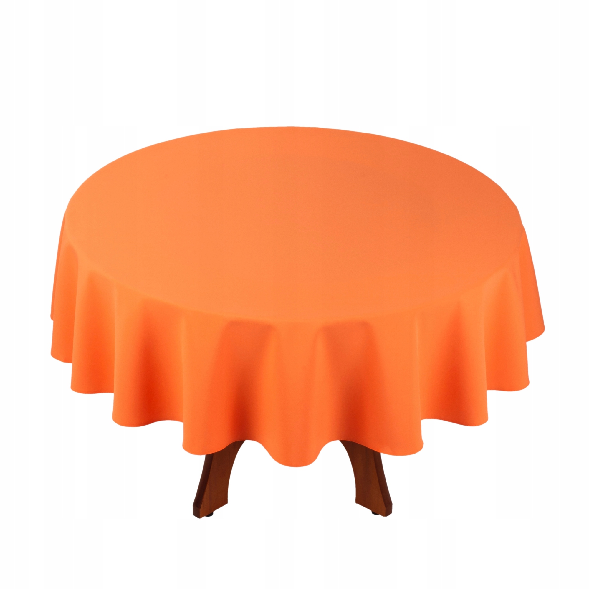 ELEGANCKI GŁADKI OWALNY OBRUS OWAL POMARAŃ 140x260 Typ obrus