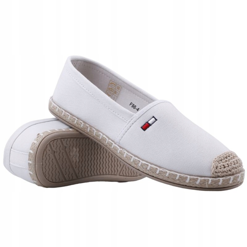 Espadryle damskie wsuwane płaskie białe lekkie Stan opakowania oryginalne
