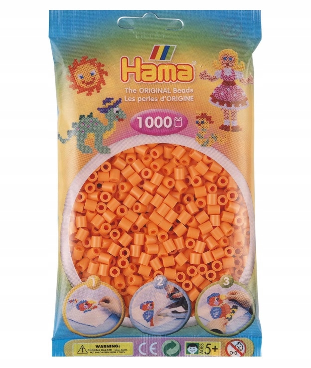 

Koraliki Hama MIDI 1000 207-79 Kolor Morelowy