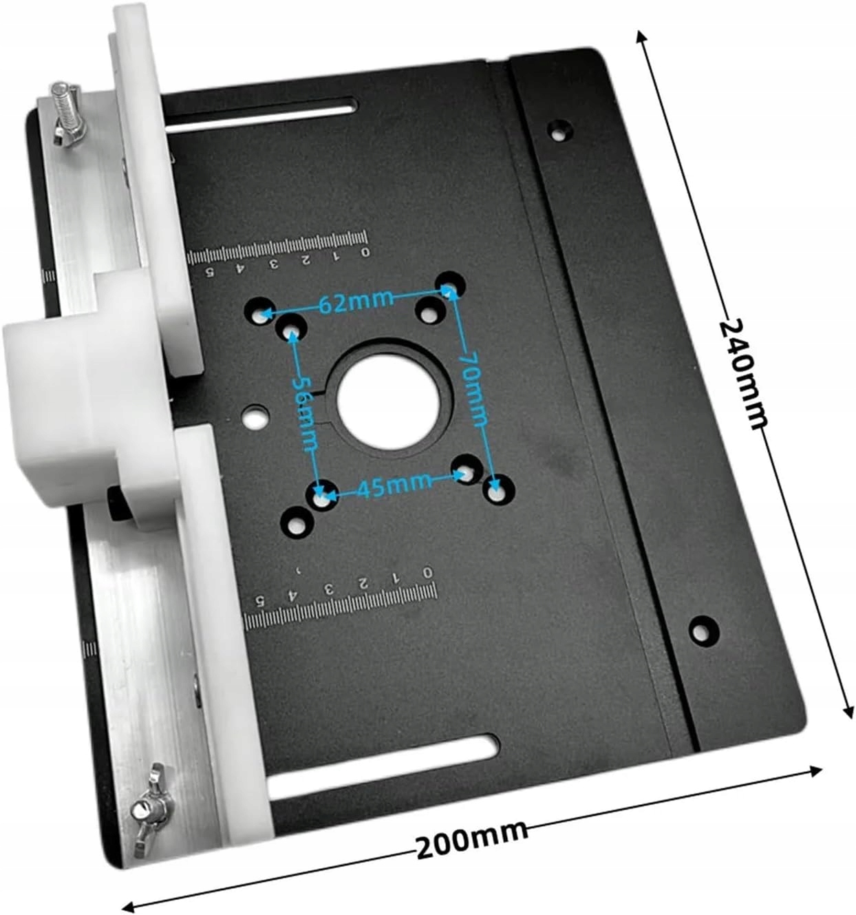 ŁAWKA DO OBRÓBKI DREWNA KHUKHU ALUMINIOWA PŁYTKA STOŁOWA UCHWYT DO PIŁY Marka inna