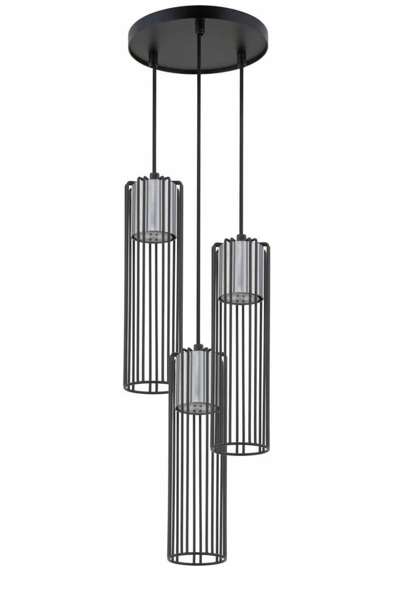 Industriálna závesná lampa čierna strieborná Fobia 3xGU10 Sigma Lighting