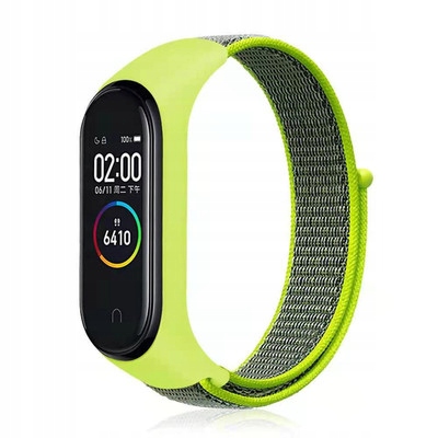 

Opaska Do Xiaomi MI Band 4 5 6 7 Nylon Rzep Pasek