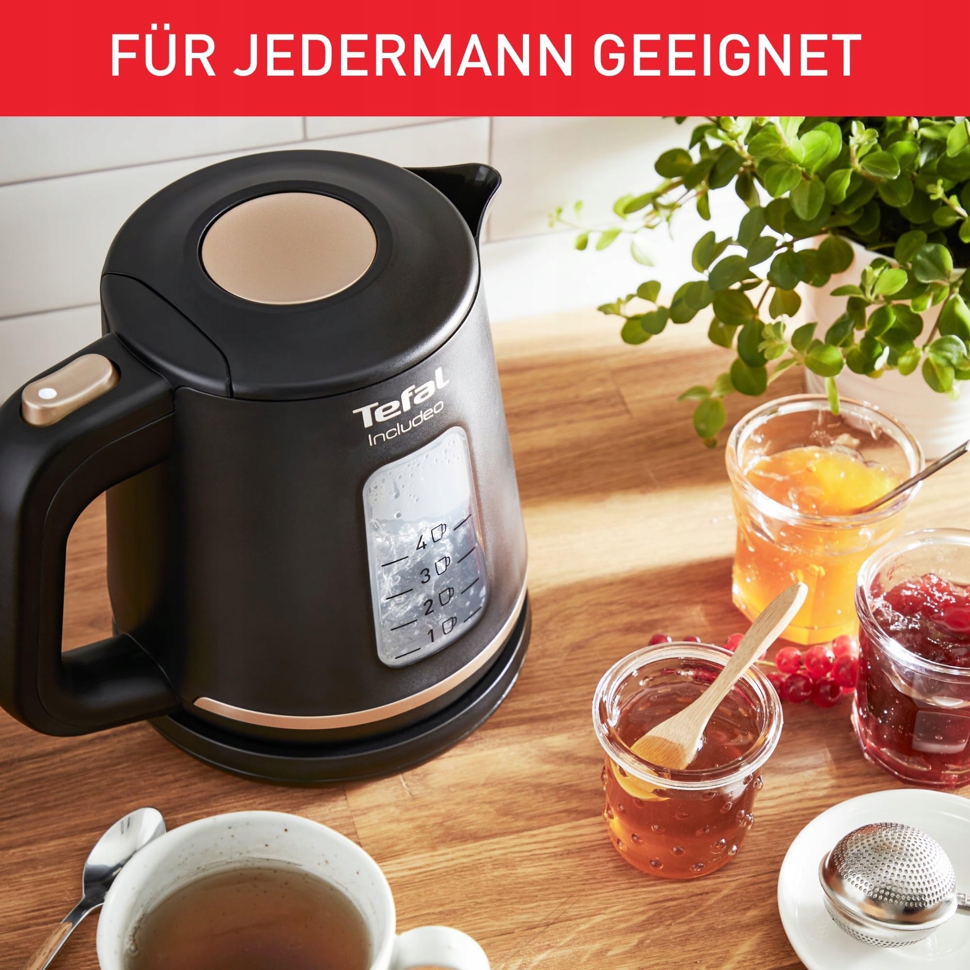 TEFAL 1L Electric Kettle, Non-Slip Handle, Rotating Base, Filter, 2400W — miniatura 6