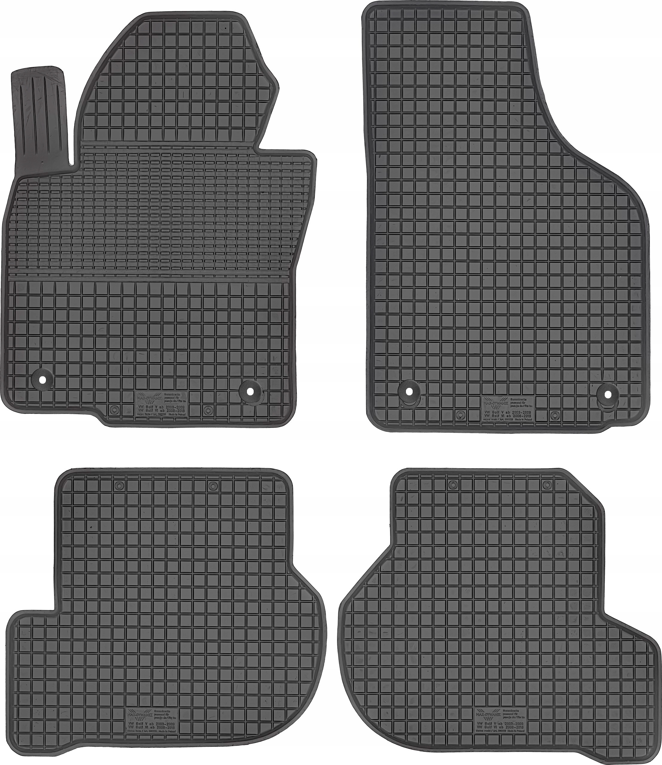 

Volkswagen Golf VI 2008-2016 Dywaniki gumowe