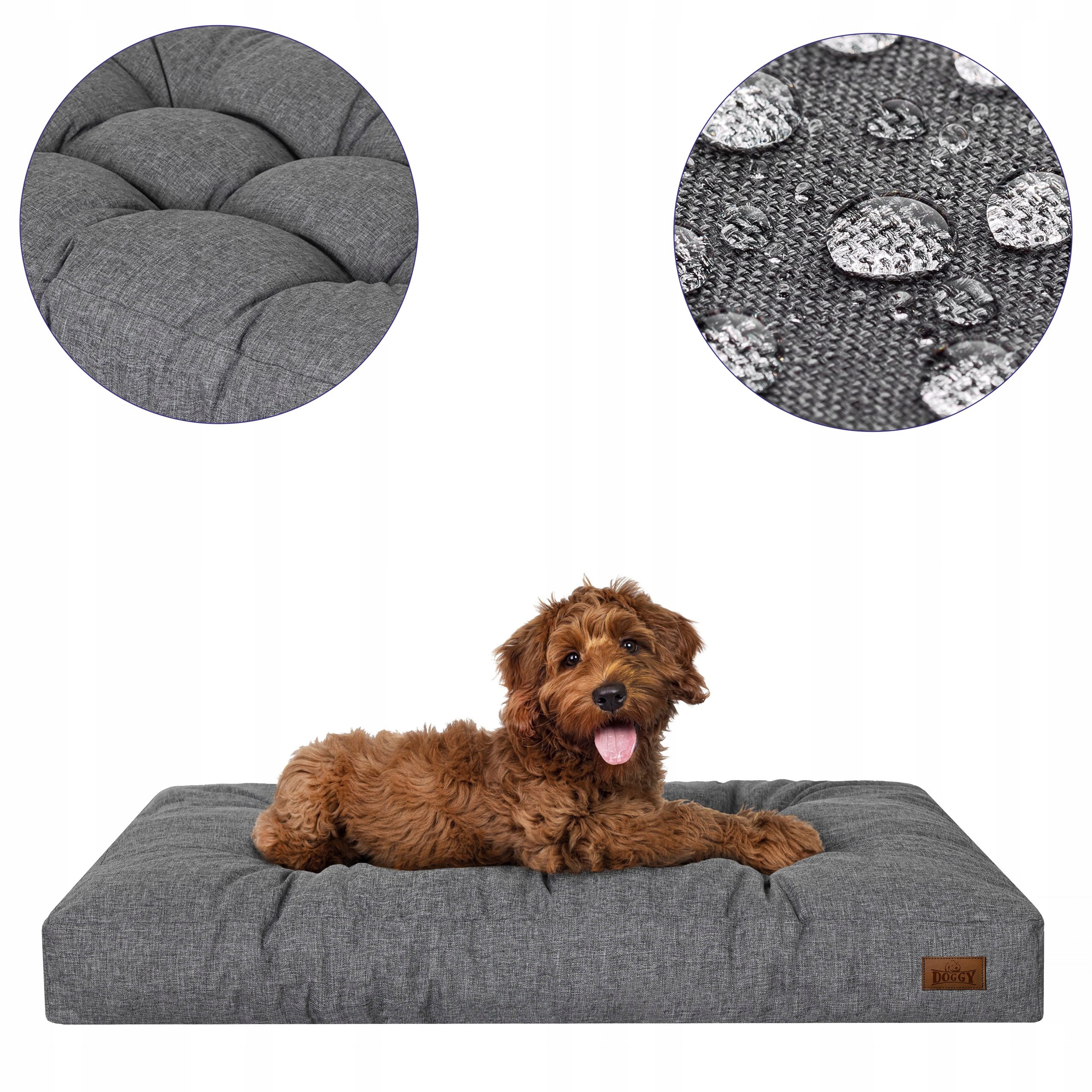 Matrace pro psa Voděodolná Prošívané Potah pro střední psy L 90x70 cm