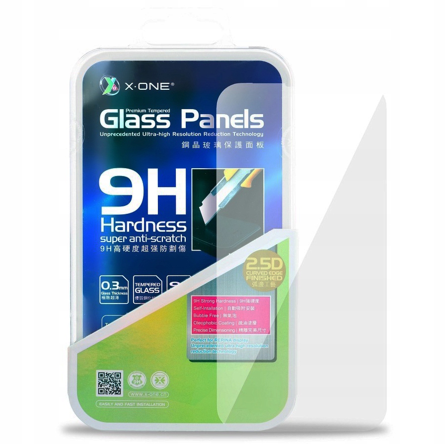 

X-One Szkło Hartowane 9H Silikon iPhone 13, 13 Pro