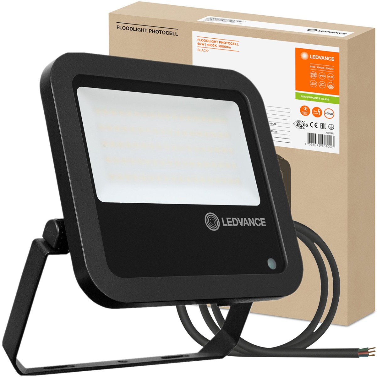 Світлодіодний прожектор 65 Вт 840 Датчик сутінків Ledvance