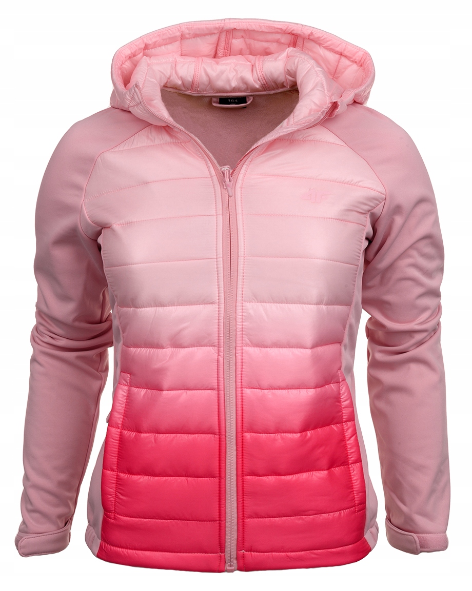 

4F Kurtka dziewczęca z kapturem softshell roz.164