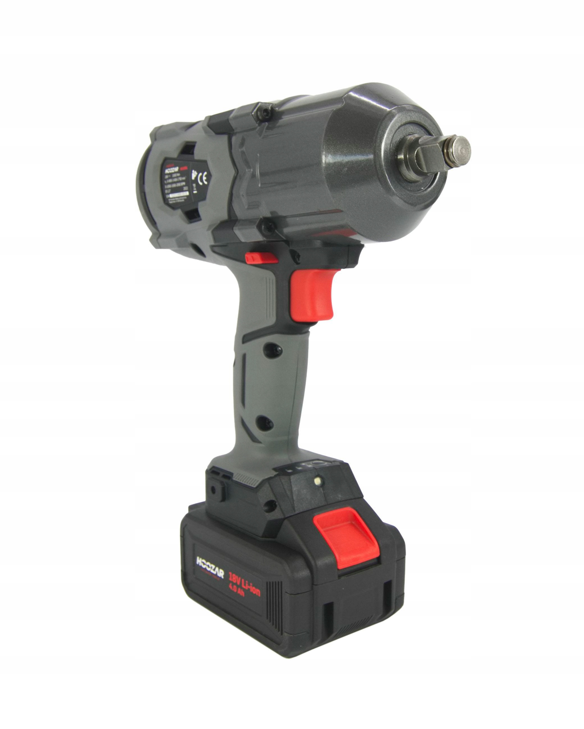 Klucz udarowy bezszczotkowy 1/2" 18V 2x4.0Ah 1000Nm IW30BL Hoozar Informacje dodatkowe walizka transportowa w zestawie