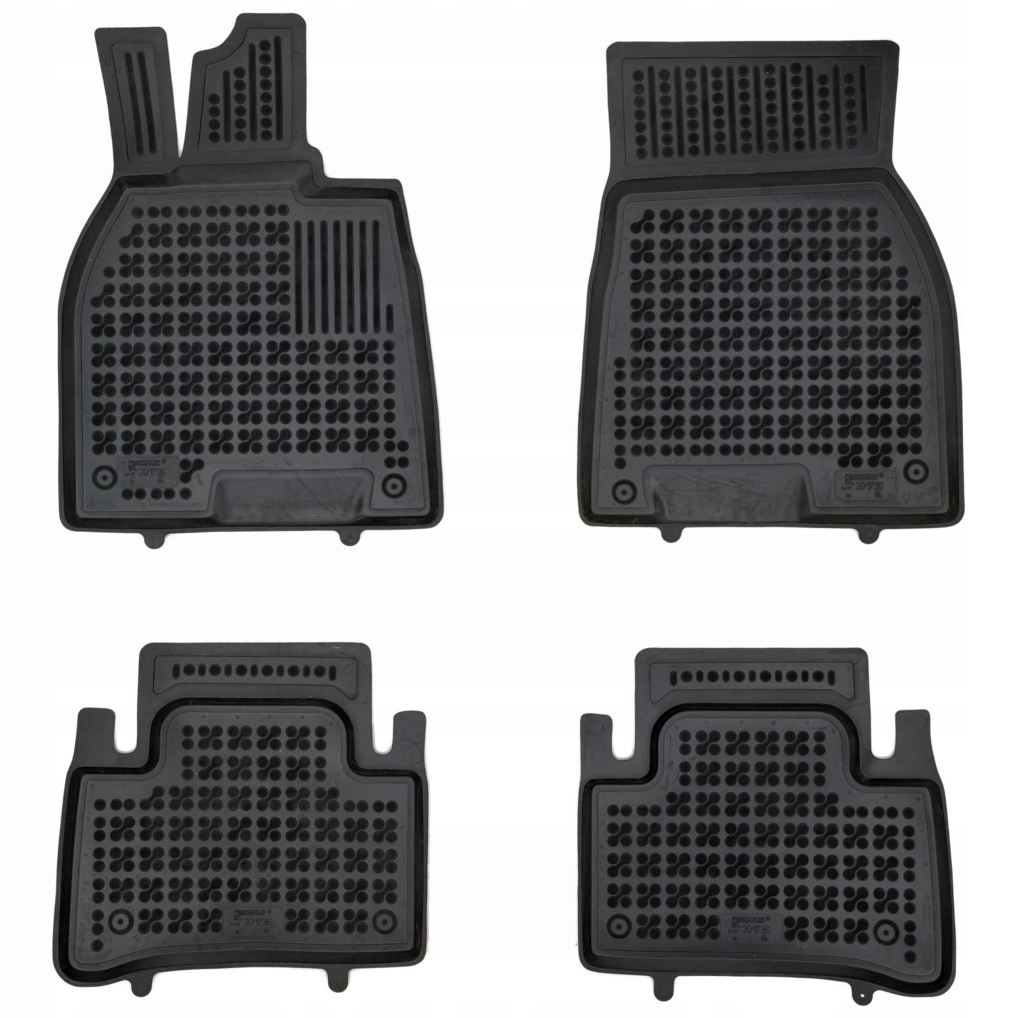 Čierne koberčeky pre Mercedes-Benz Eqe V295 od 2022