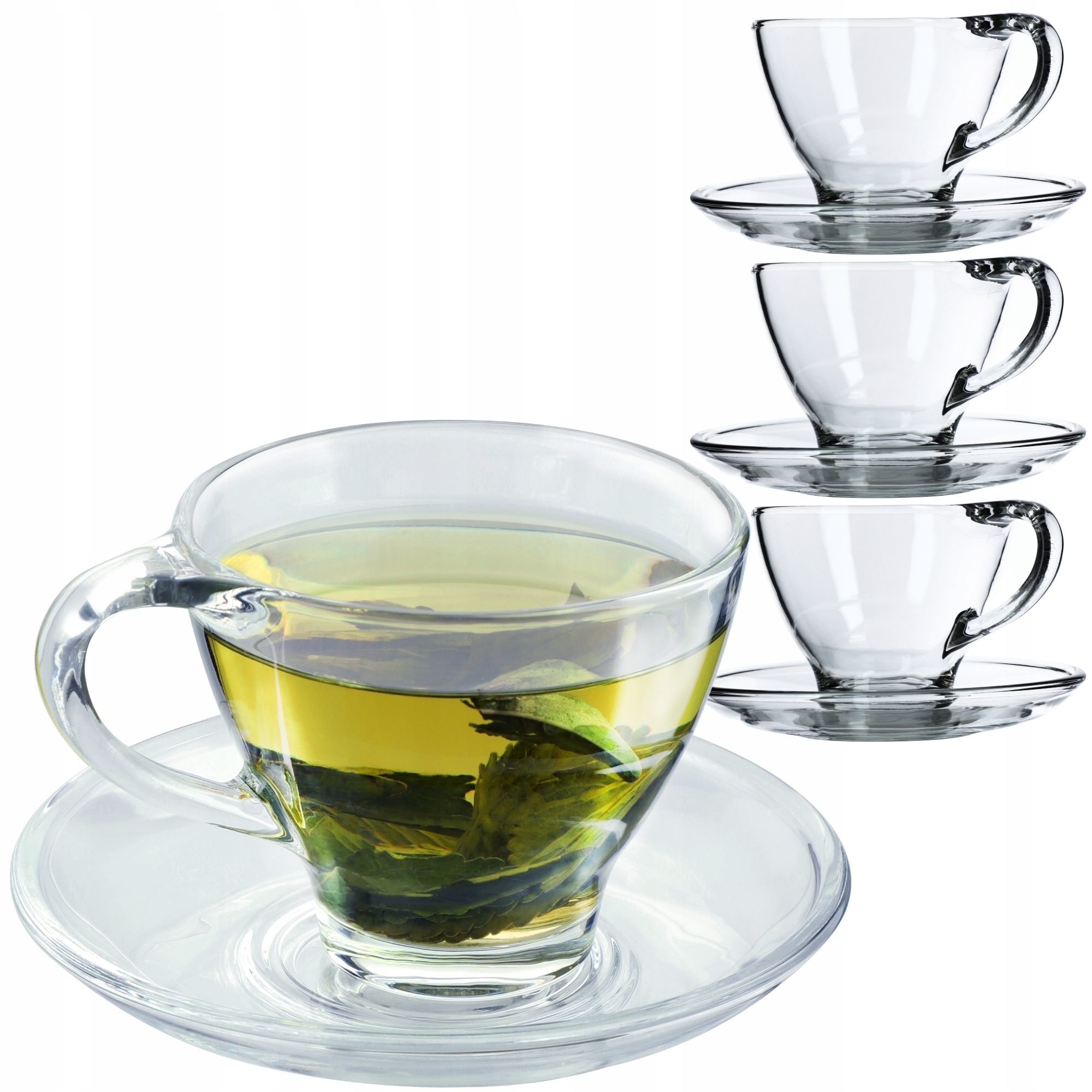 

Filiżanki Ze Spodkiem Do Kawy Herbaty 200ml 4szt.