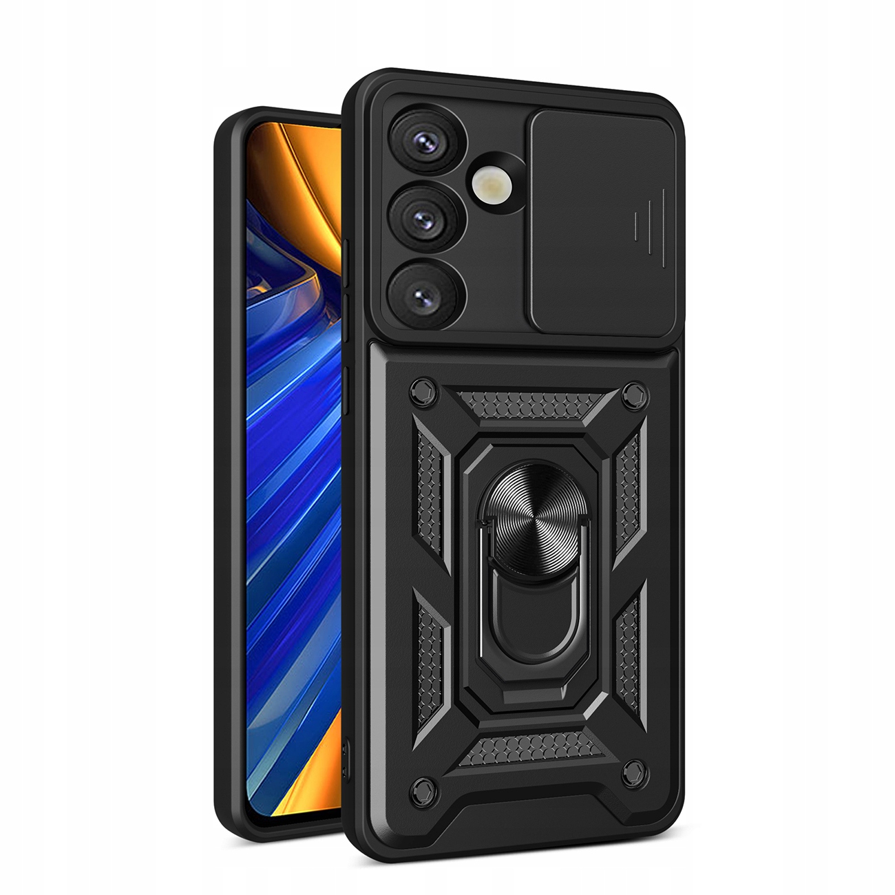 Pancerne etui Hybrid Armor Camshield z podstawką i osłoną aparatu na 5G