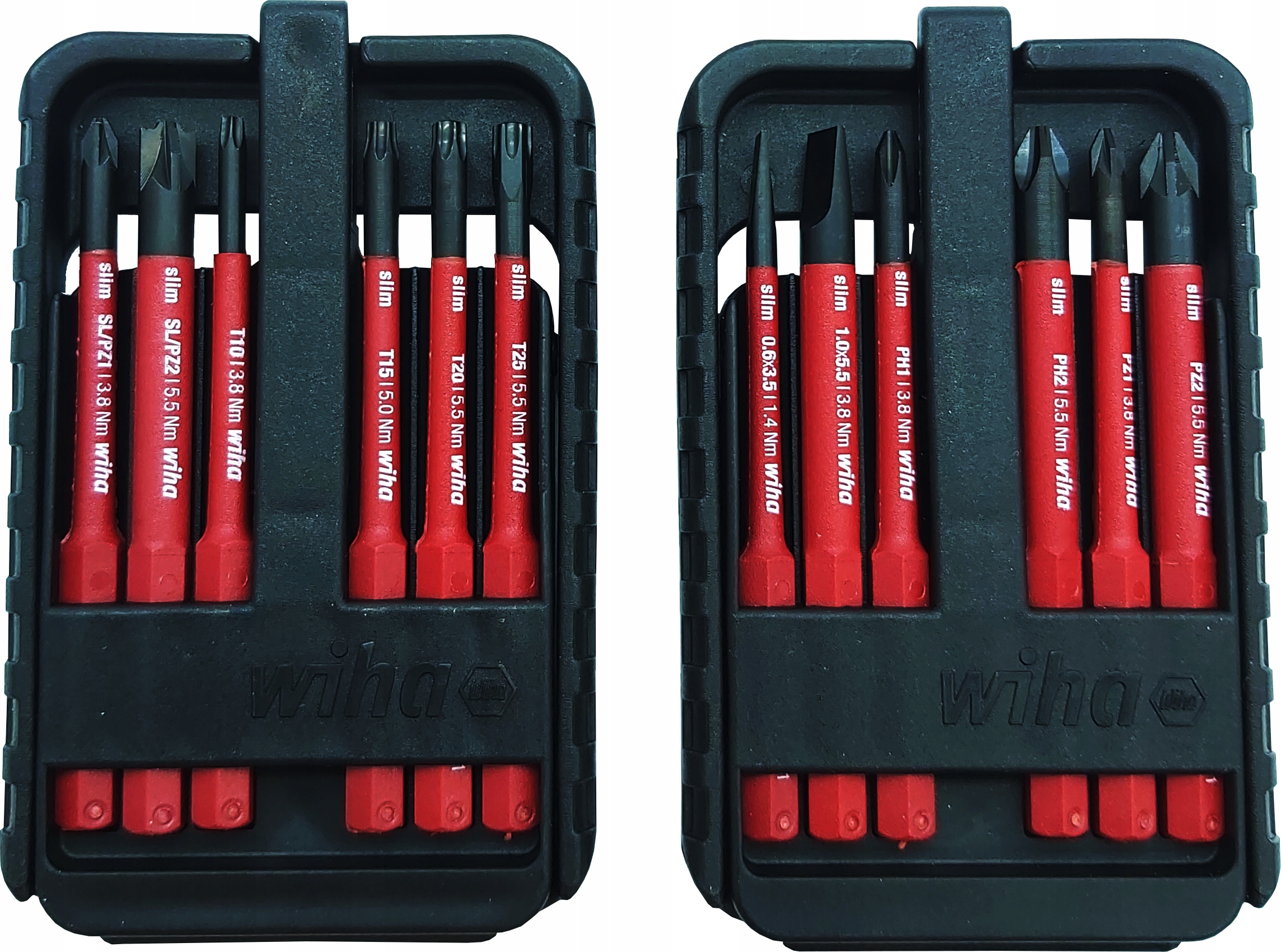 ZESTAW BITOW PH PZ TORX 12cz SLIMBIT ELECTRIC WIHA Brand Wiha