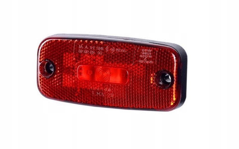 LAMPA OBRYSOWA DIODOWA LED CZERWONA 12-30V