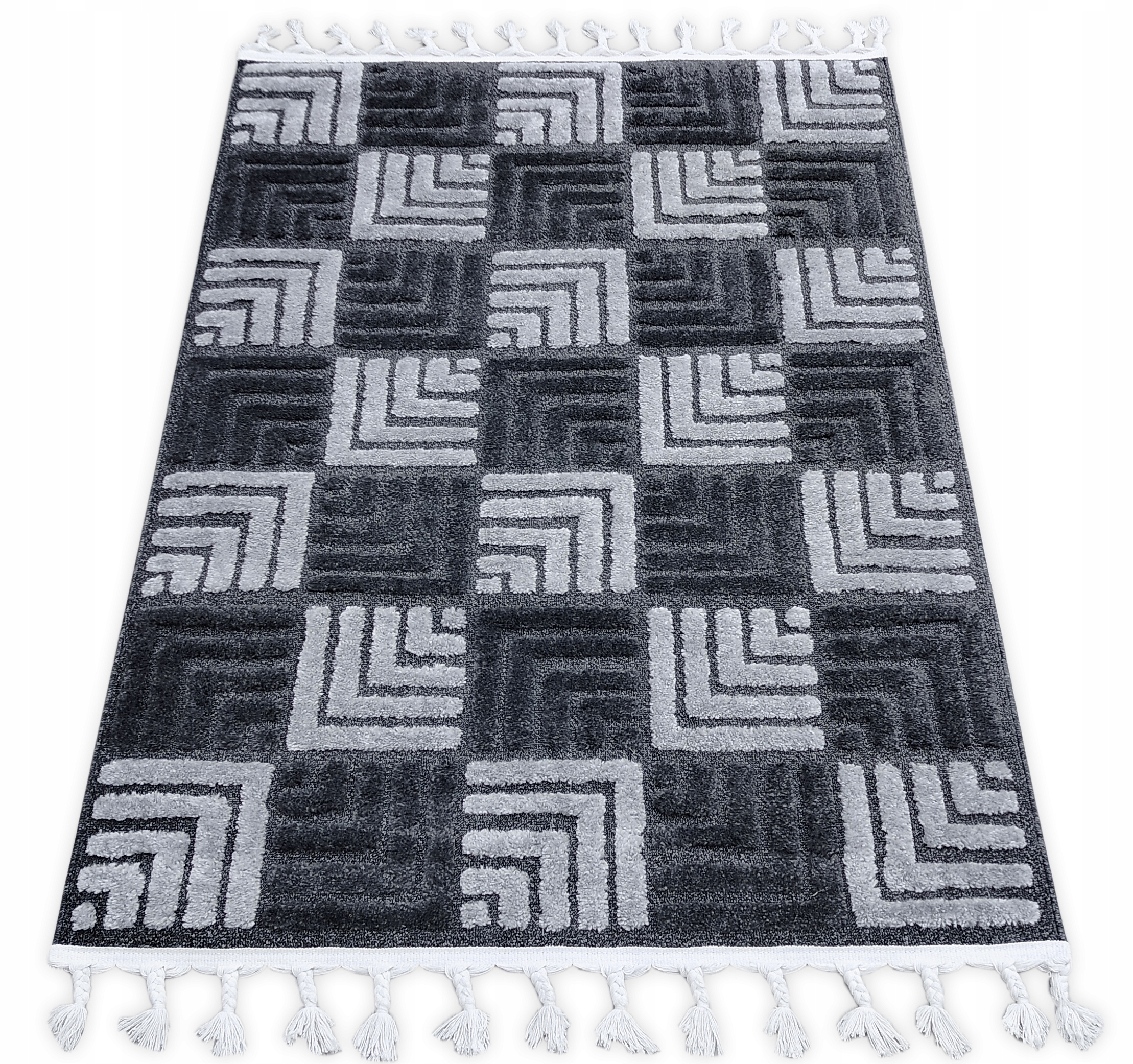 Koberec 120x170 Boho Berber Do Obývačky Šedý