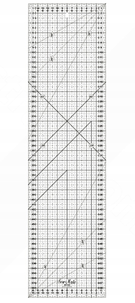 Pravítko na patchwork 16x60 krejčovské pravítko