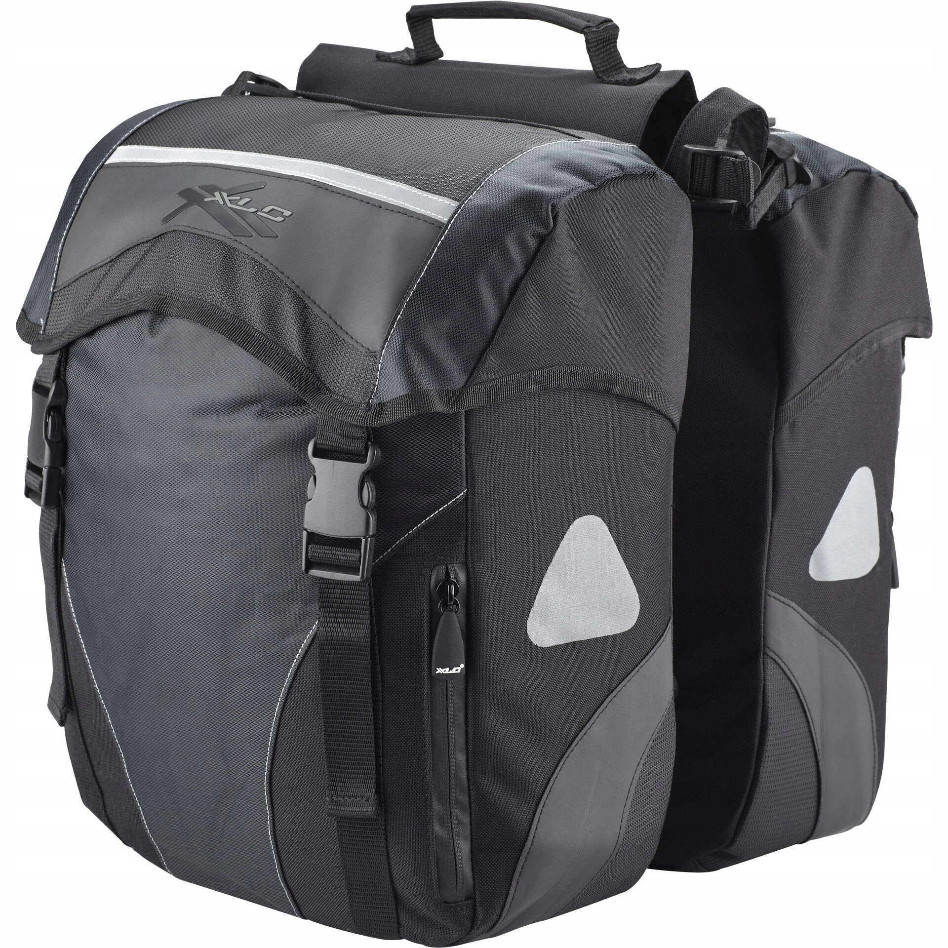 Sakwa podwójna XLC BA-S41 czarne/antrcyt, 35x35x10 cm, 30 ltr