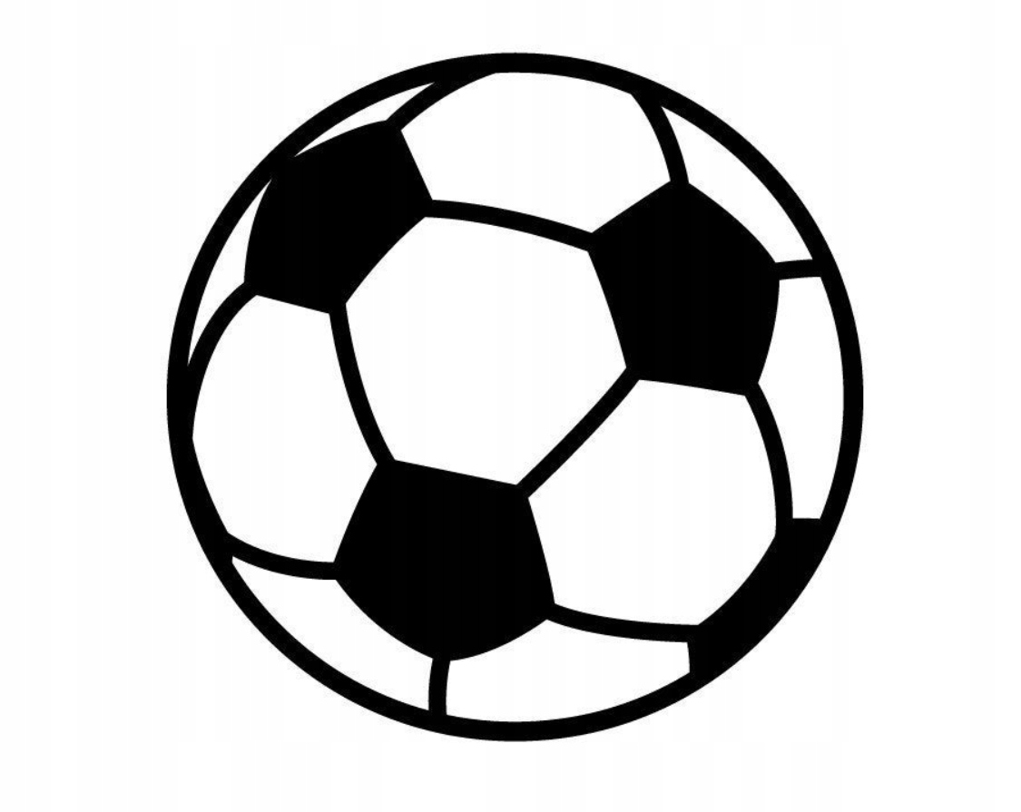 

Topper na bok tortu piłka nożna piłkarz czarna