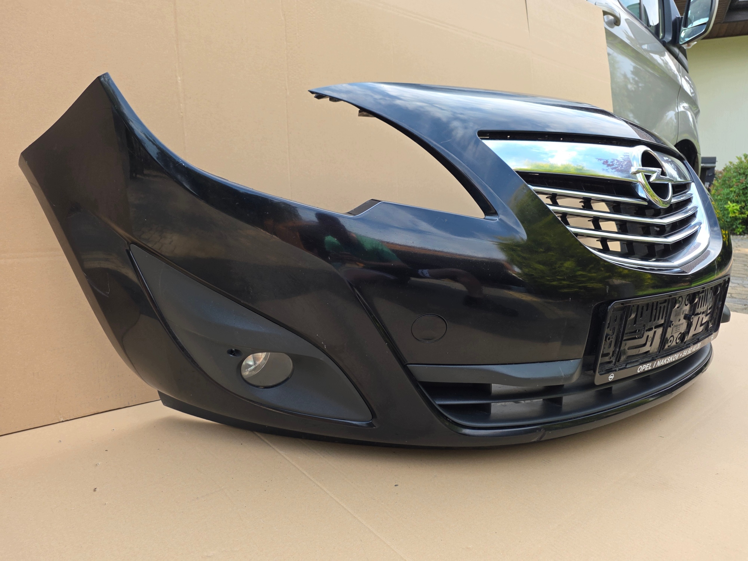 bumper front front OPEL MERIVA B 10-13 grille complete