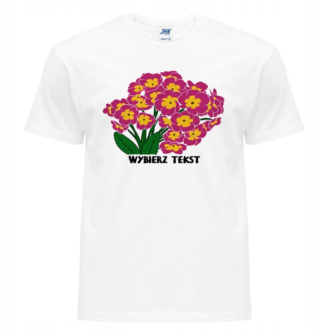 

Koszulka Męska T-shirt Z Nadrukiem Kwiaty XL