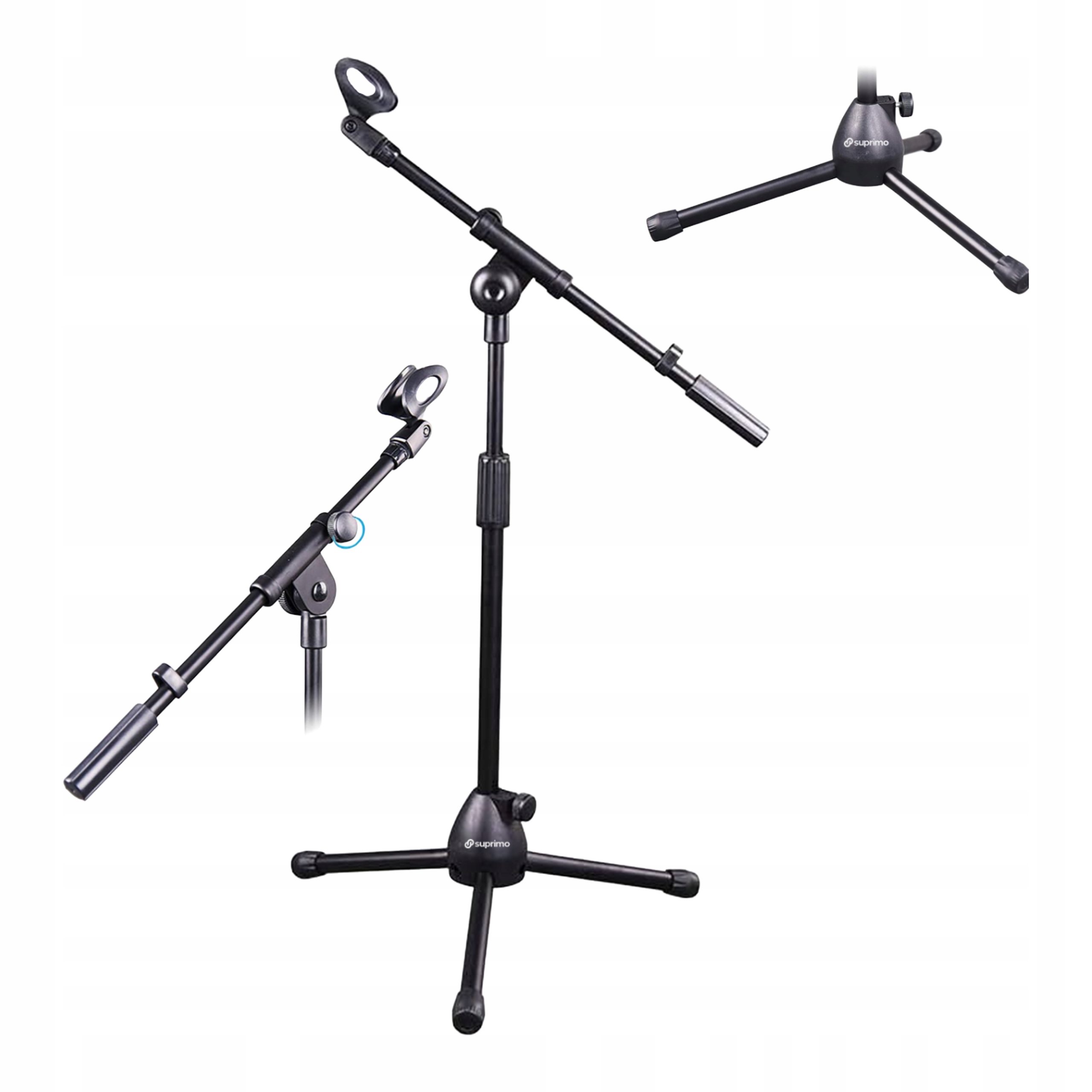 Statyw Do Mikrofonu Tripod Podłogowy Składany Ramię Łamane Do Stojak
