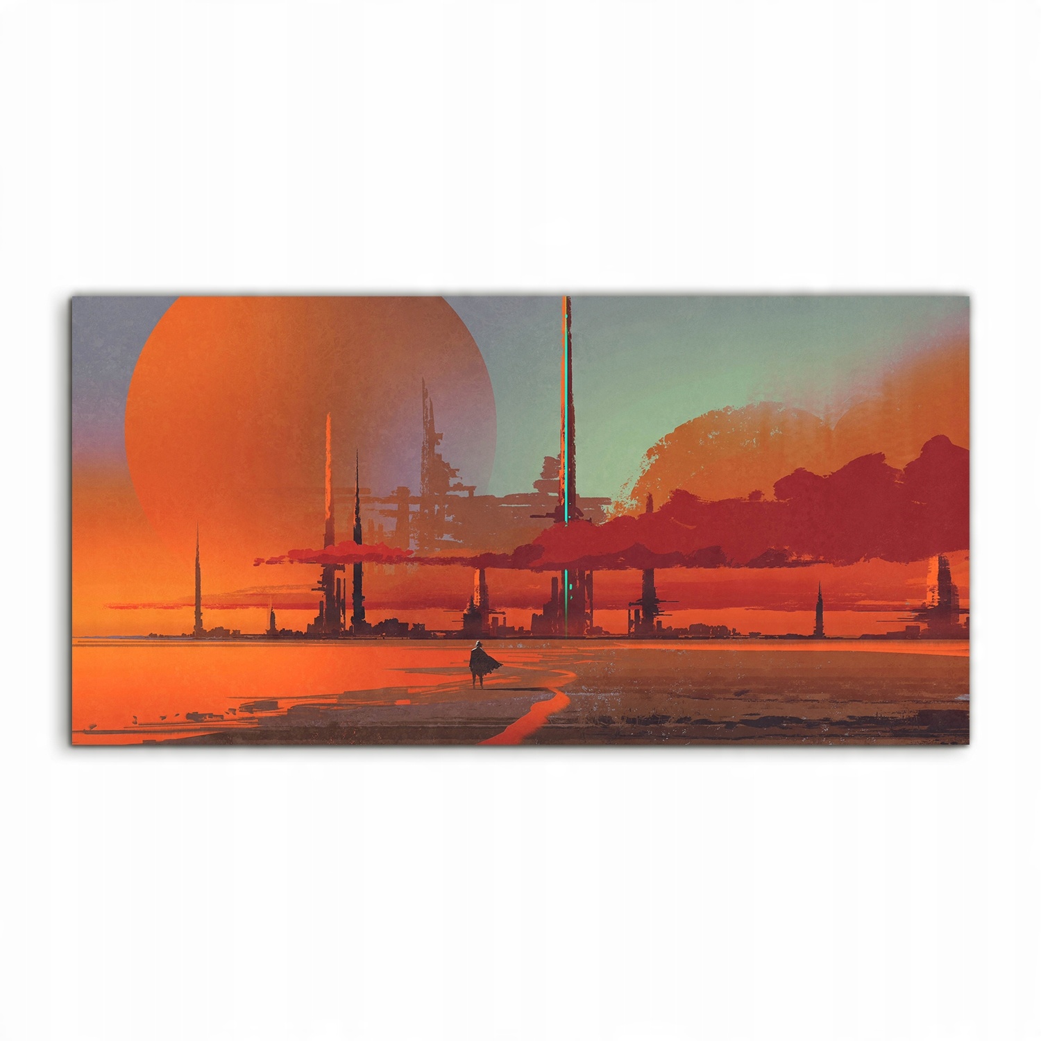 

Obraz akryl 100x50 wiszący SciFi Pustynia Księżyc