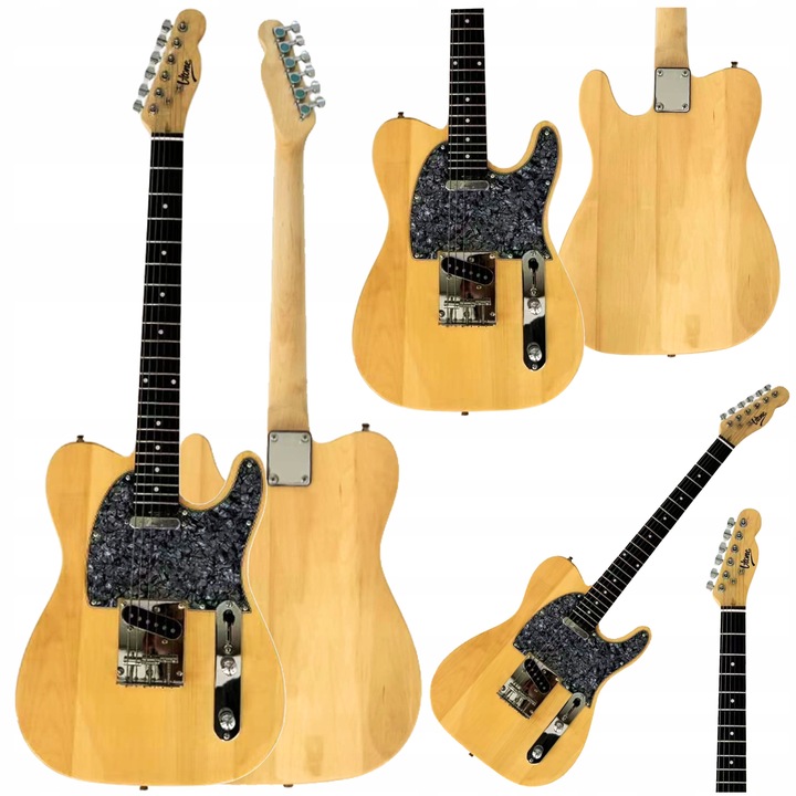 Elektrická Kytara 4/4 Telecaster 39 Ss Přírodní Klíč V-tone GTL39 Nt