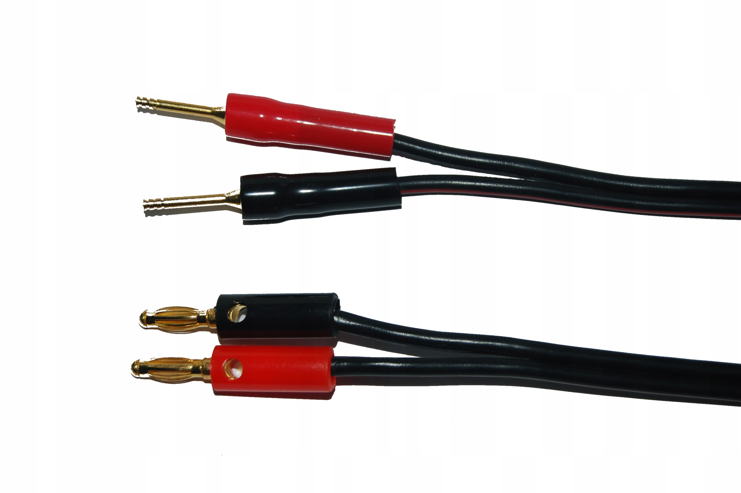 Kabel głośnikowy 2 banany/2 szpilki p.2x2,5mm 2m