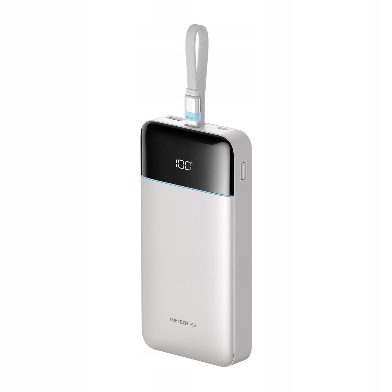 Powerbanka Cuktech LPB252N 120 W 25000 mAh s vestavěným kabelem Usb-c bílá