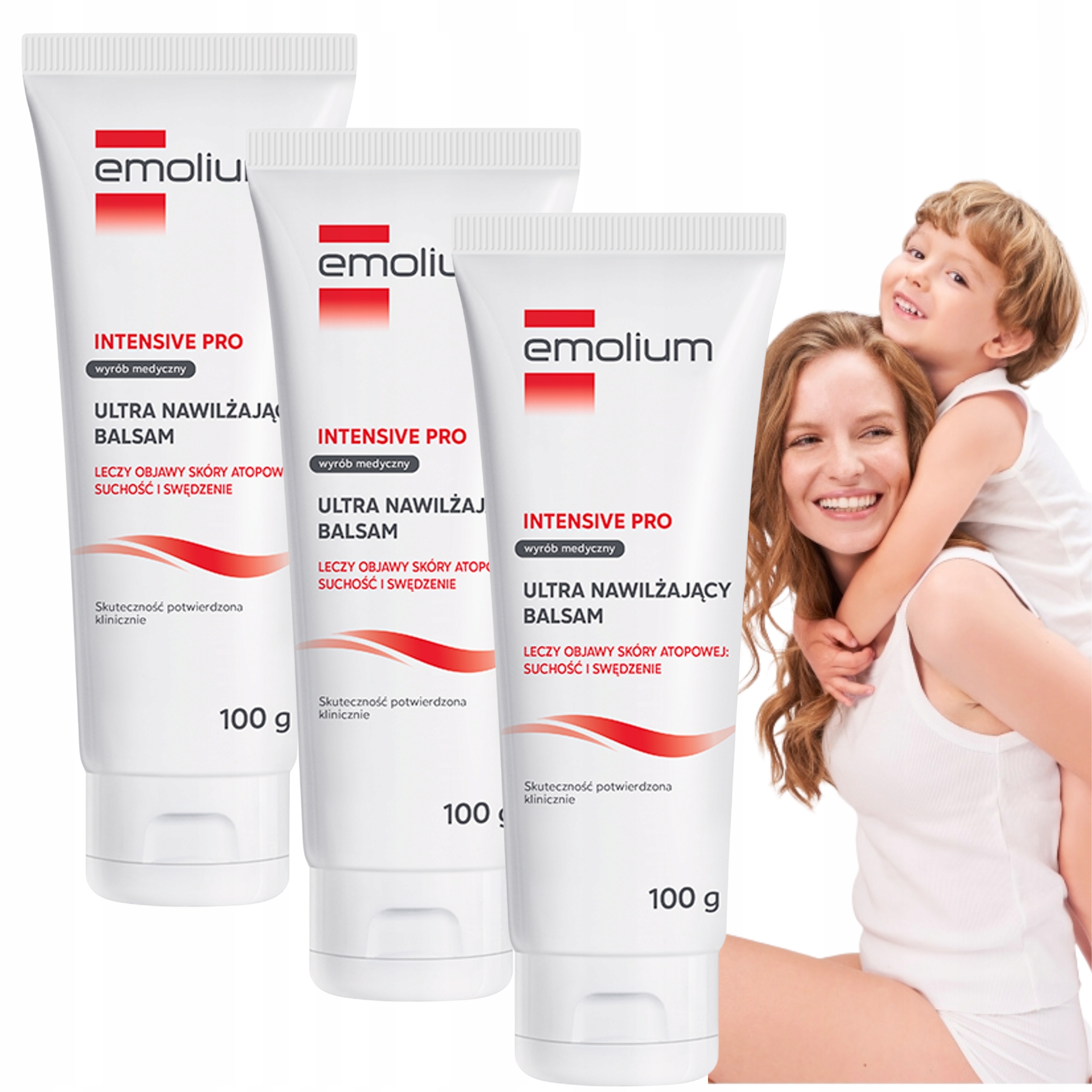 Intensywnie Nawilżający Balsam Krem Emolium Do Skóry Atopowej Suchej 100G