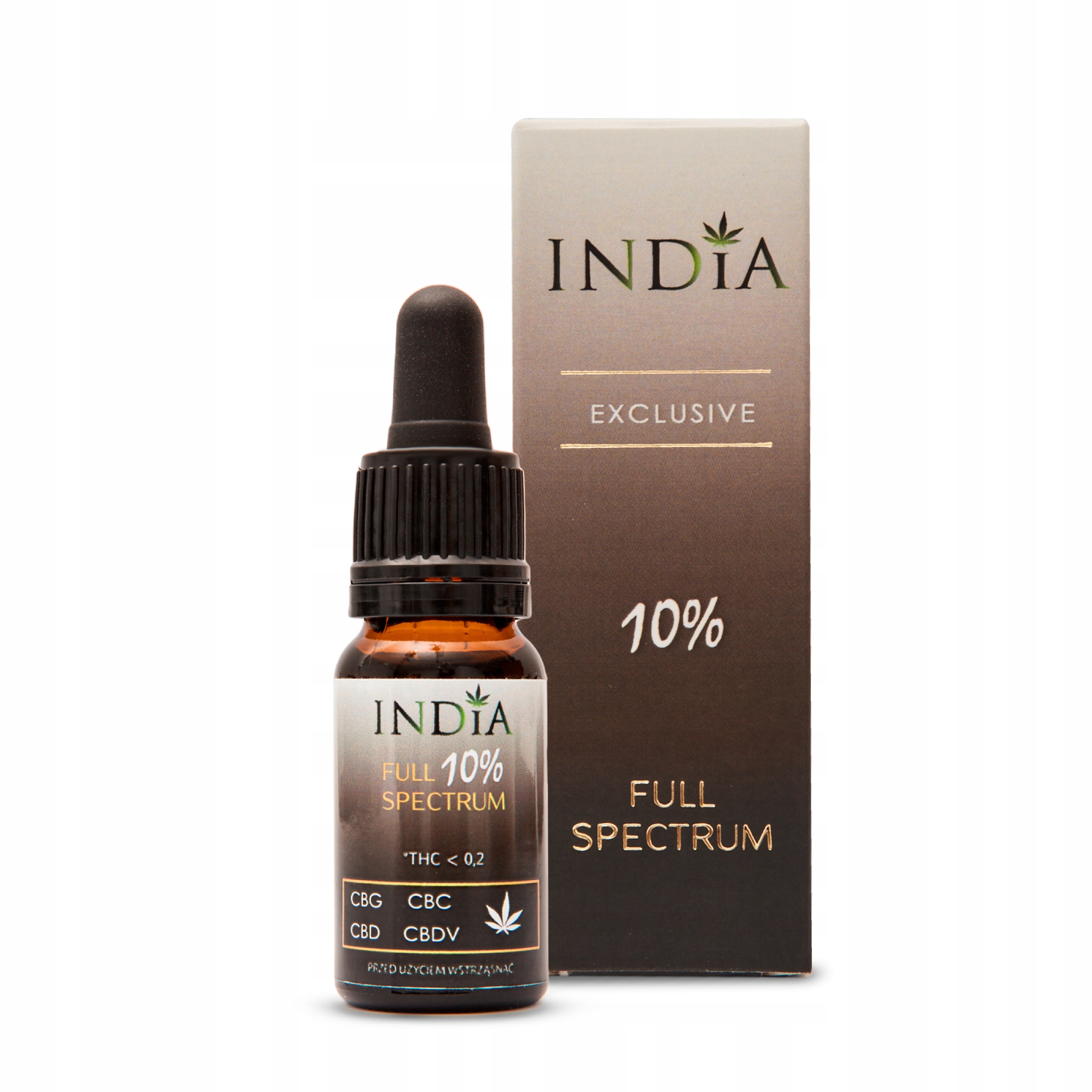 

India Ekstrakt z Cbd Full Spectrum 10%. 10 ml.