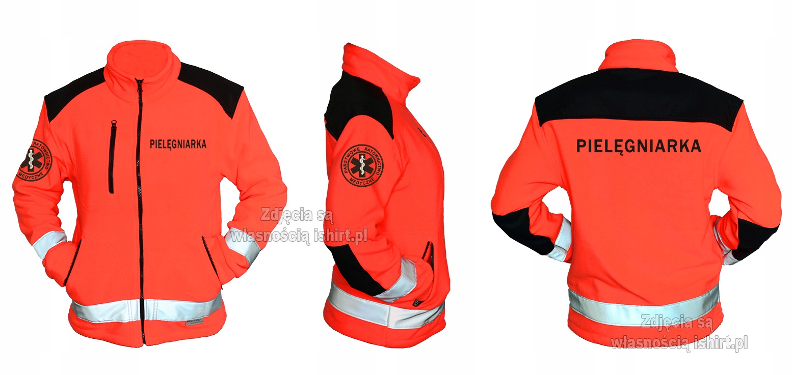 Polar Polar Medyczny FLUO 3 HAFT taśmy odblask XXL Rodzaj aplikacji z haftem