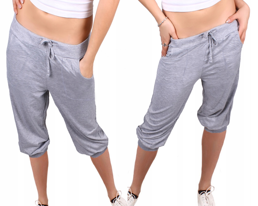 

Spodnie rybaczki Alladynki duże A80 szary 4XL