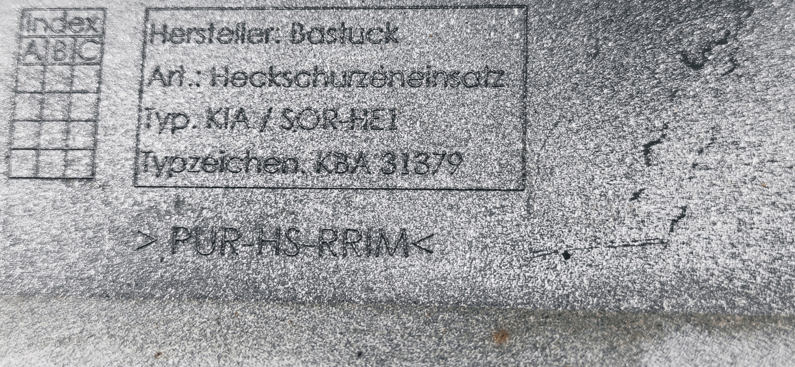 KIA SORENTO III 15- SPOILER DER STOSSSTANGE HECK