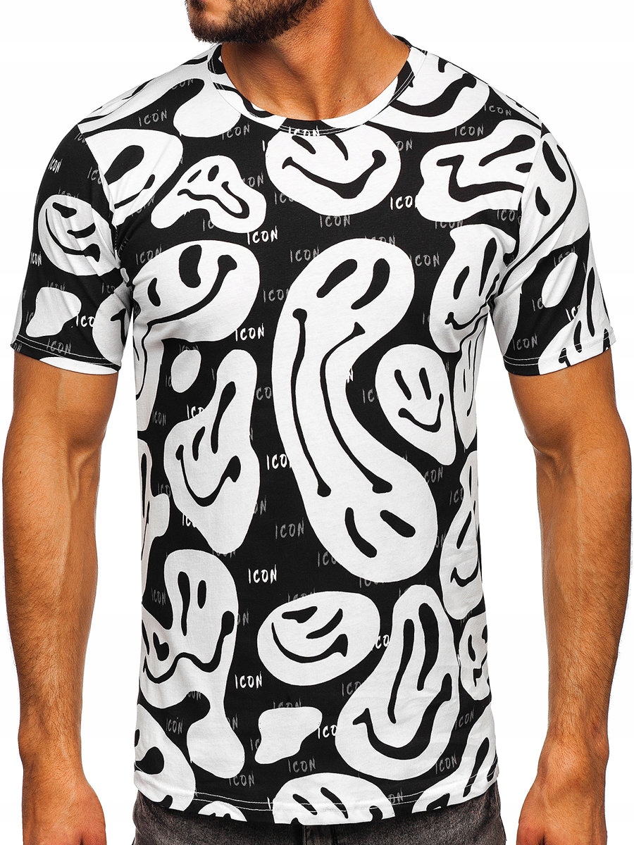 

T-shirt Z Nadrukiem Męski Biały 14943 Denley_xl