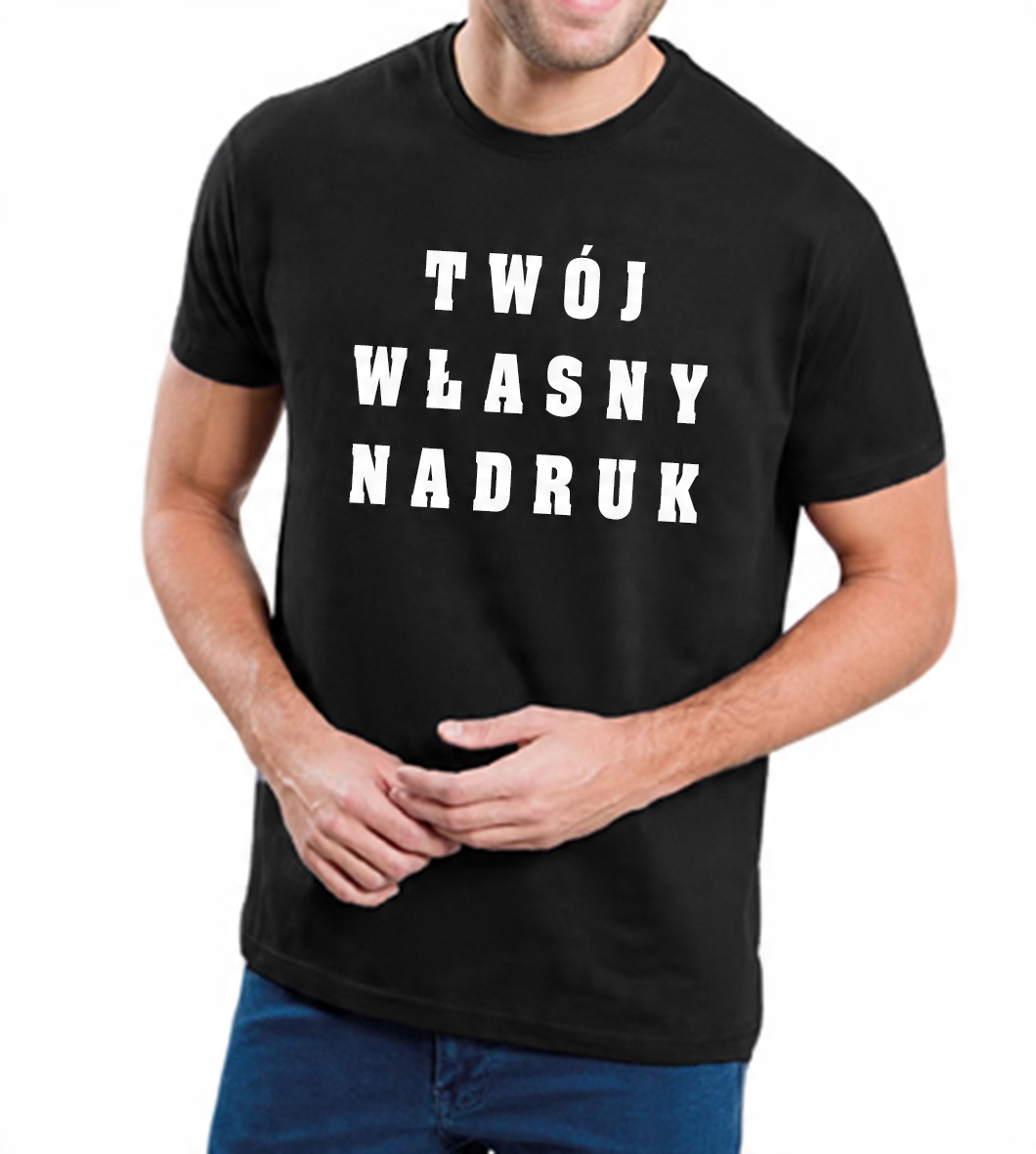 

T-shirt Koszulka Z Własnym Nadrukiem Logo Napis