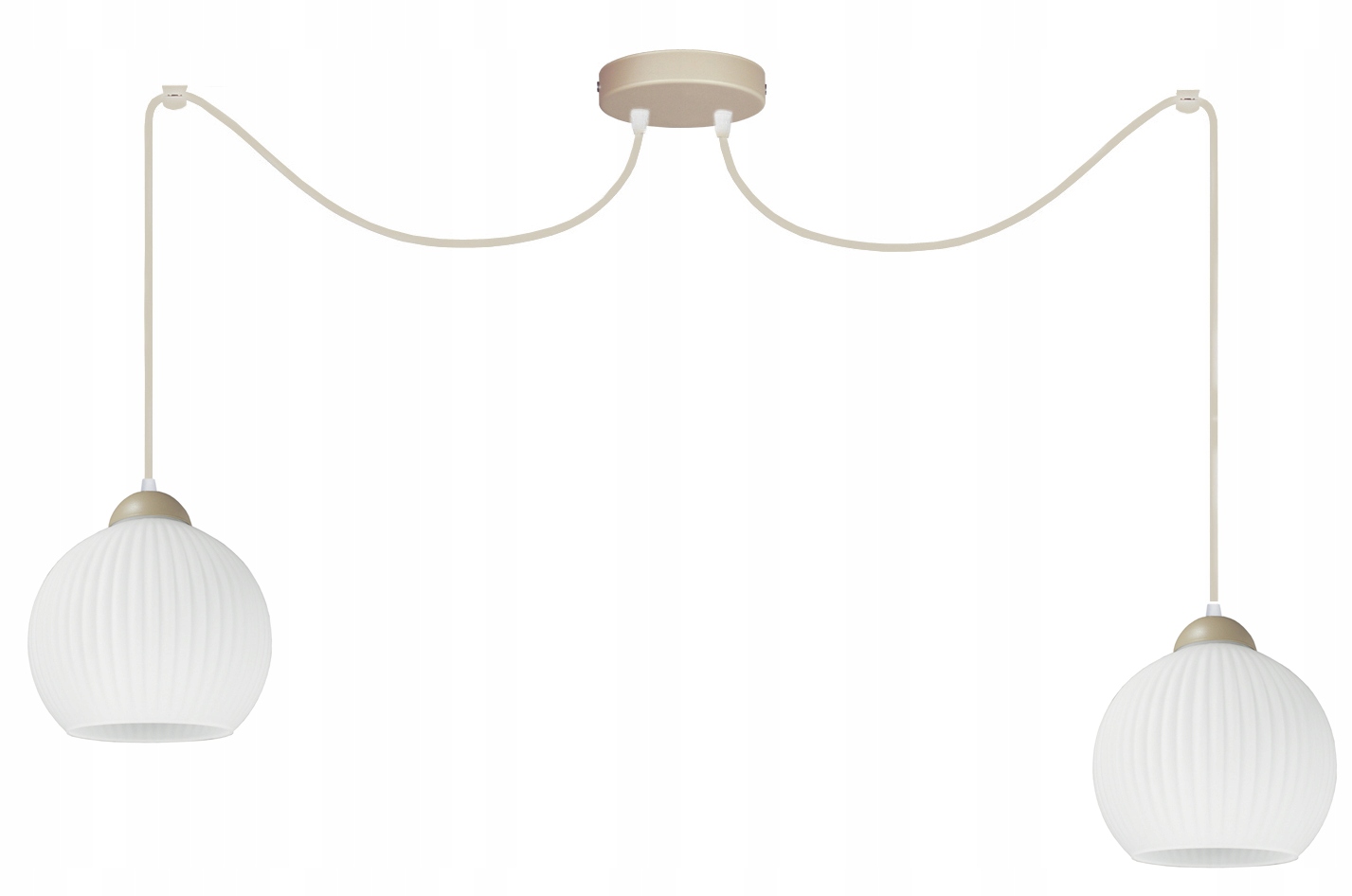 Závěsná lustrová lampa Glass s rýhovanými stropními lampami do loftového obývacího pokoje